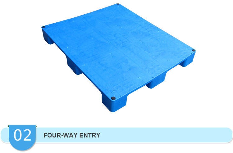 1200*1100*140 mm 4 way entry light duty flat toprack use single face with nine legs Plastic Pallet for ground transfer use details