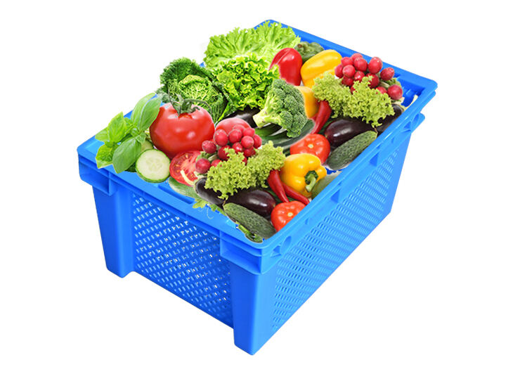 1200x1000x810mm hdpe made foldable plastic box pallet for fruit and vegetables factory