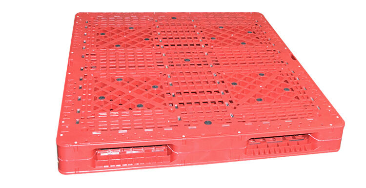 1500x1300x150 mm Cheap high quality four way entry steel reinforced hdpe standard size stackable double faced plastic pallet details