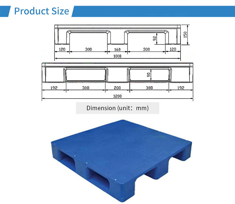 Food grade hygienic weather resistant plastic pallet for beverage and food industries manufacture