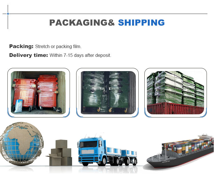 ຖັງຂີ້ເຫຍື້ອກາງແຈ້ງຂະຫນາດໃຫຍ່ 660L Plastic 4 Wheels Industrial Waste Bins Mobile Garbage Container with Lid and Pedal factory