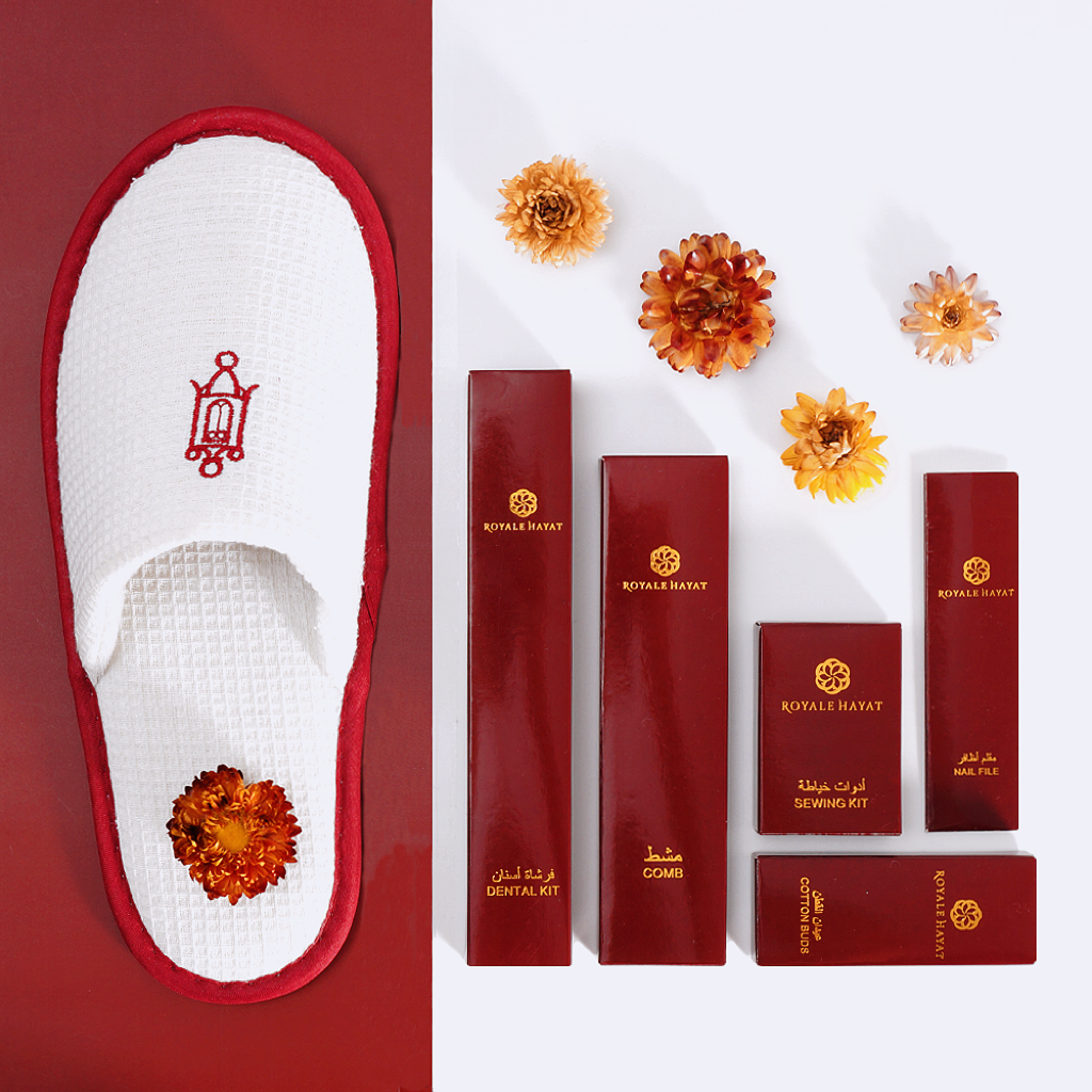 Private Logo Disposable Slippers Guest Room Amenities in 5 Star Hotel details