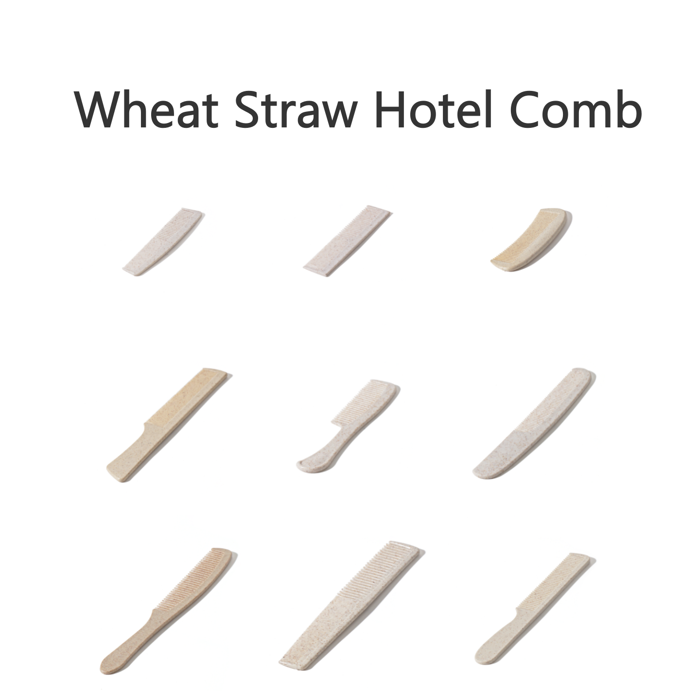 Custom Personalized Eco Friendly Wheat Straw Hotel Comb factory