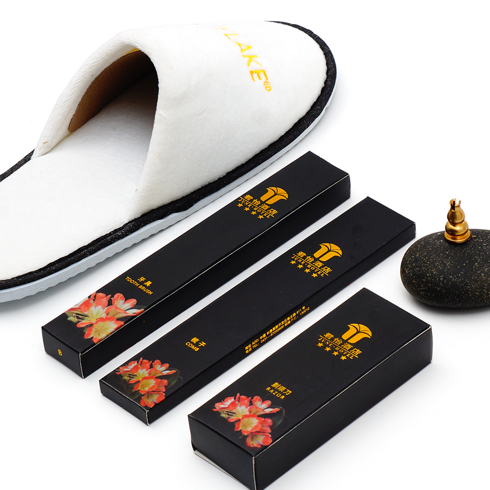 High Quality Luxury Personalized Custom Label Disposable Hotel Amenities Set manufacture