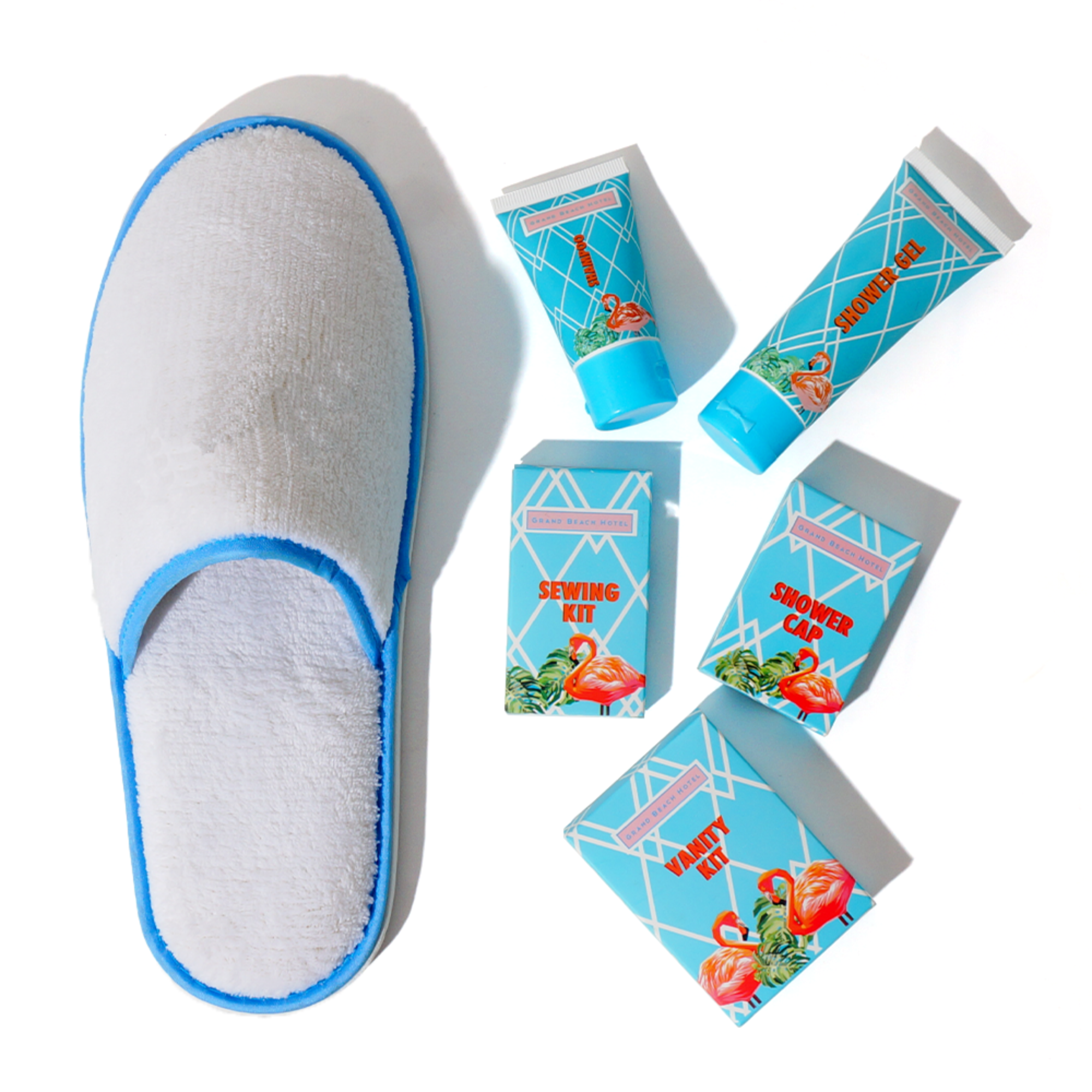 Wholesale Hotel Amenities Set Luxury Customized Disposable Hotel Slippers And Soap 