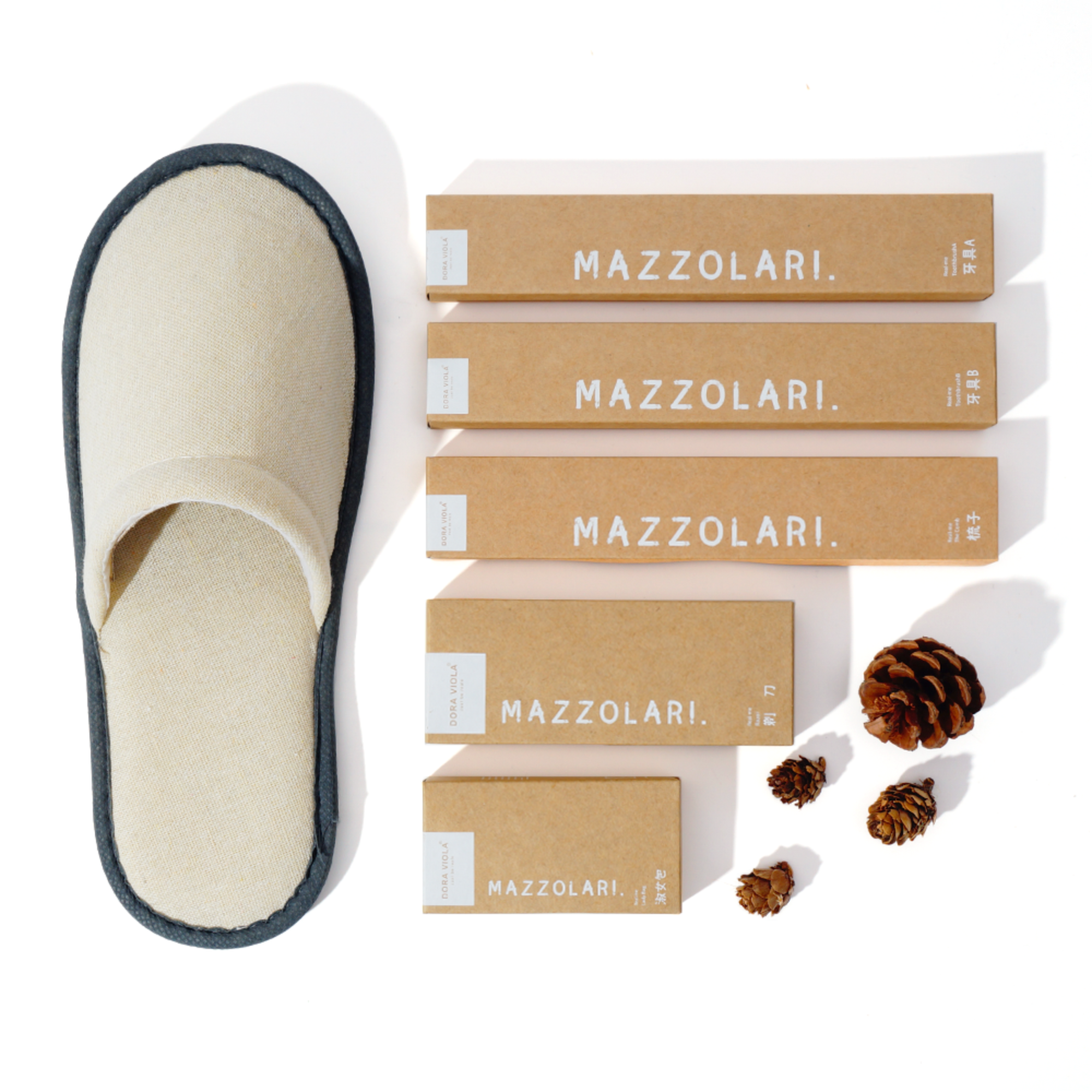 Eco Friendly Hotel Amenities Biodegradable Disposable Slipper And Toothbrush Amenities