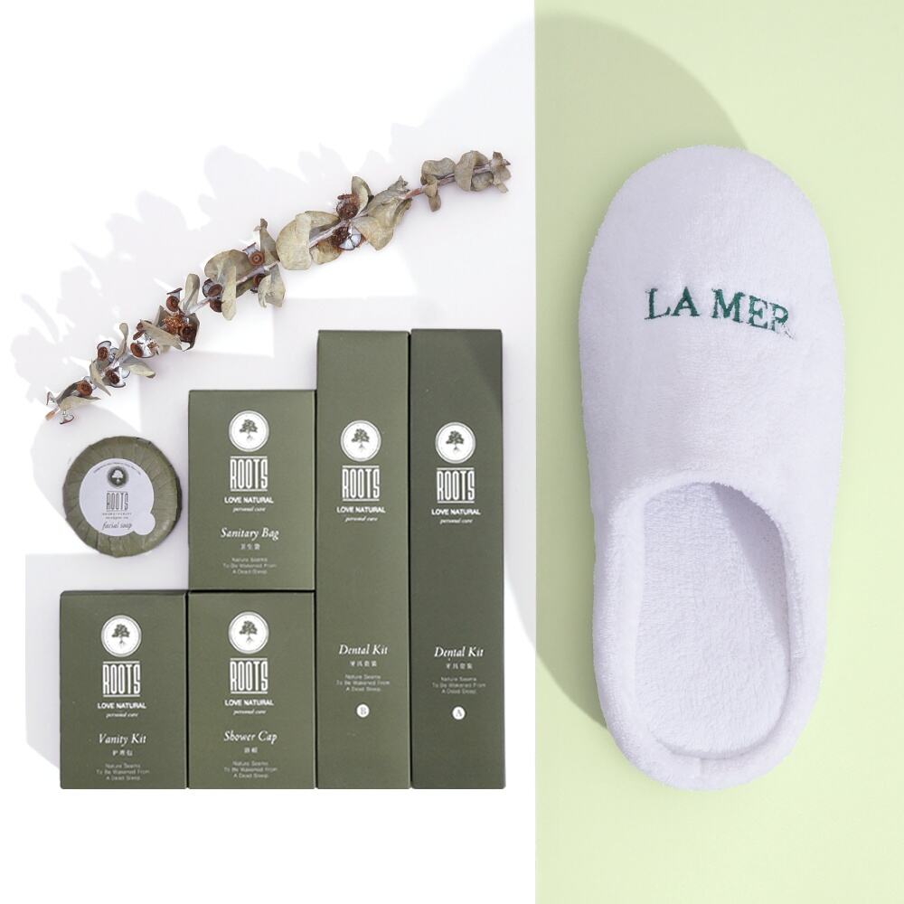 ROOTS Customized star hotel slipper toothbrush disposable amenities kit(hotel amenities)