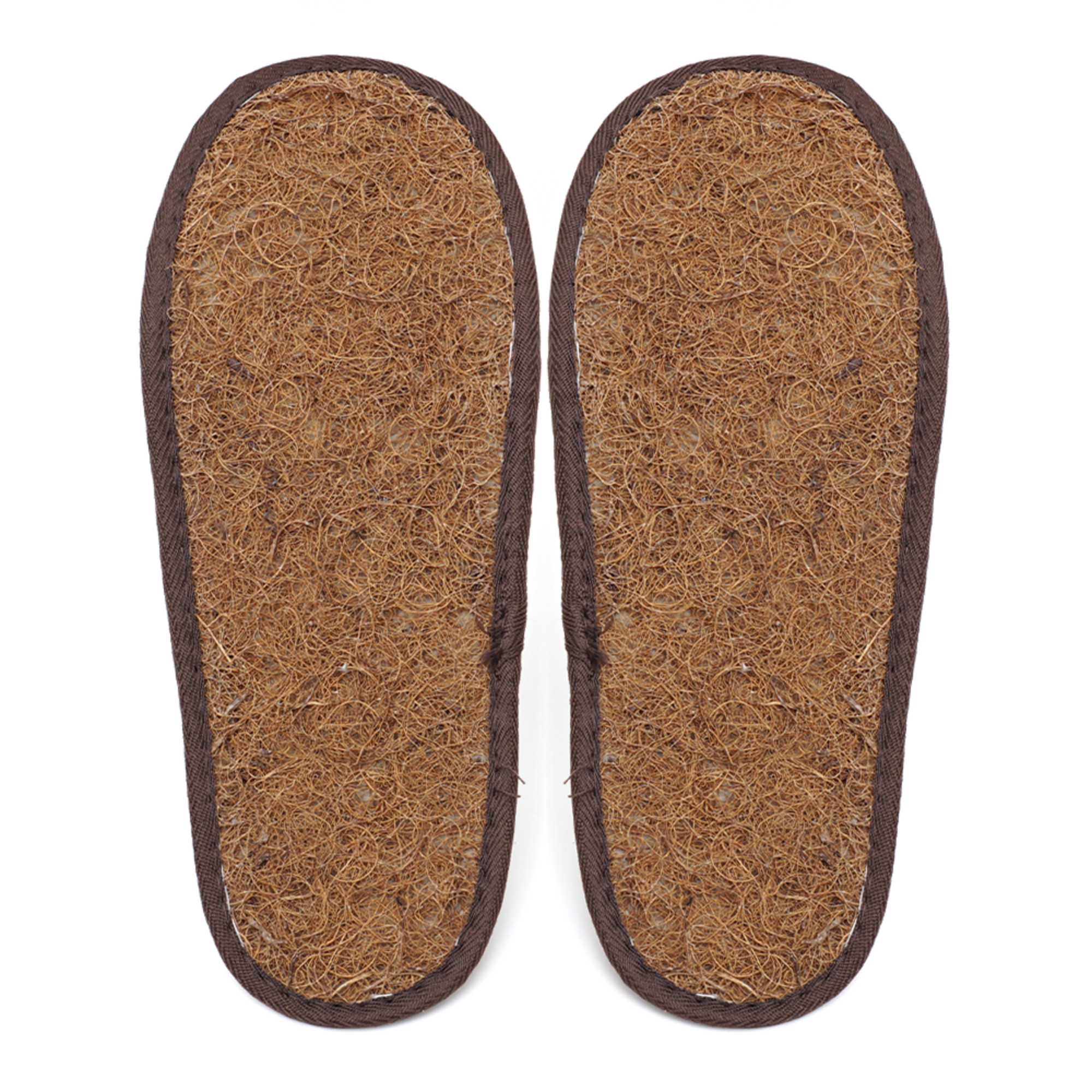Upcycles wood, coir, straw into Hotel Slippers