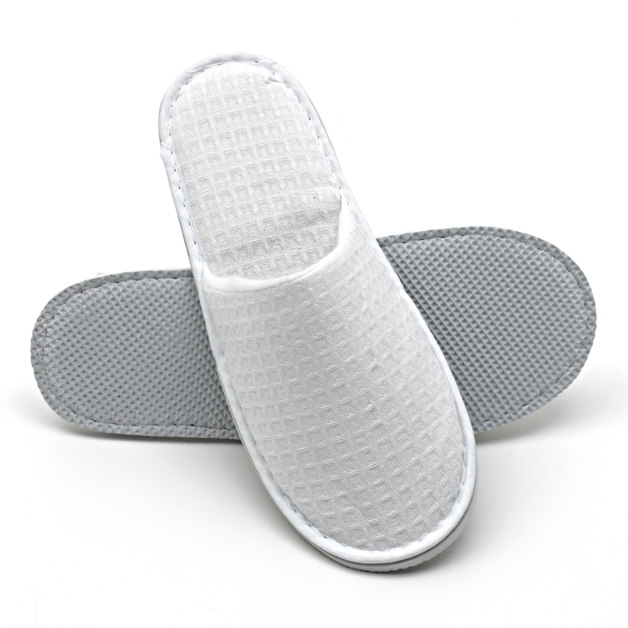 Waffle Hotel Disposable Slippers Custom Design Travel Washable Spa Slippers