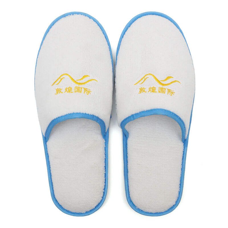 Dunhuang International Hotel Slippers High Quality Customized Logo Spa Disposable Hotel Slippers