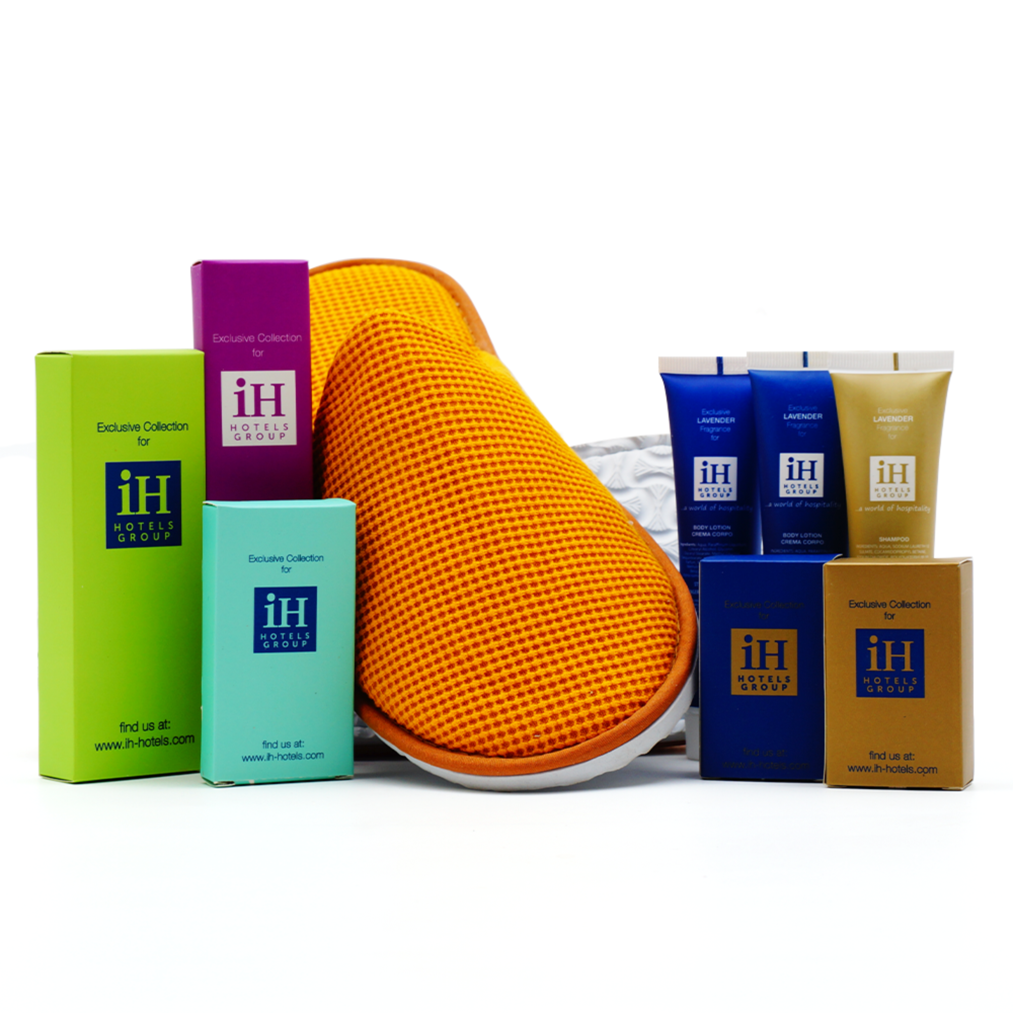 High Quality Colorful Box Packaging Hotel Dry Amenities Disposable Slippers And Toiletries