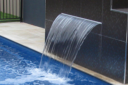 Stainless steel waterfall