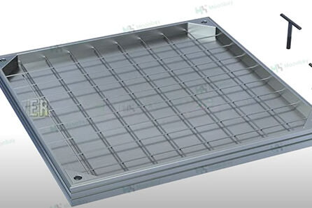 Aluminum invisible manhole cover