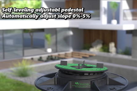 Pedestal ajustable de plástico autonivelante