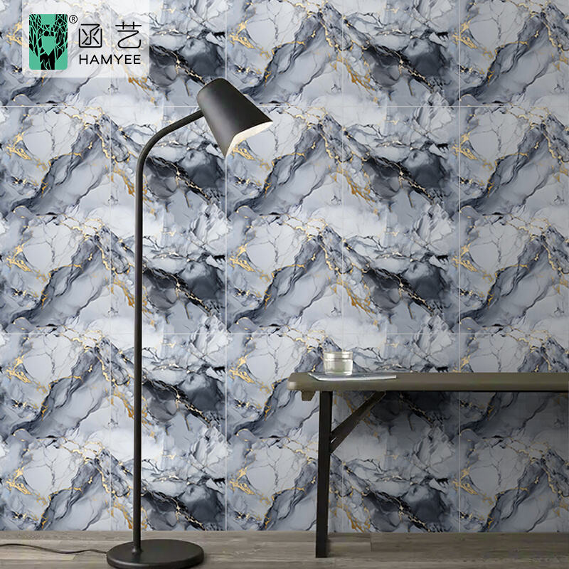 product home decoration glossy vinyl foam 3d pvc marble tiles wall sticker peel and stick wallpaper wall papers-59