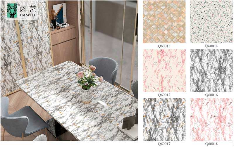 Self Adhesive Vinyl Contact Paper Pvc Peel and Stick Wallpaper Marble Pattern Waterproof 3D Wall Paper For Kitchen Bathroom manufacture