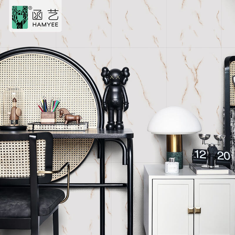 product high glossy pvc wall panels marble look eco friendly soundproof geometric waterproof wallpanel wallpaper-59