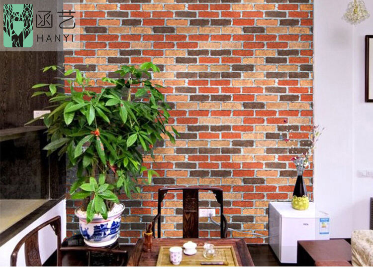 Cena tovarniške ponudbe Samolepilni stenski papir PVC film Kontaktni papir Wallpapers2fwallcoating Brick Stone 3d Sticker Wallpaper dobavitelj