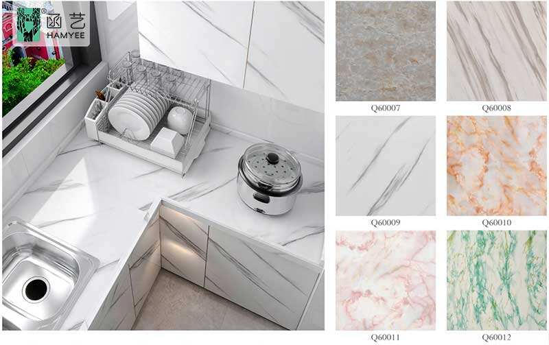 Self Adhesive Vinyl Contact Paper Pvc Peel and Stick Wallpaper Marble Pattern Waterproof 3D Wall Paper For Kitchen Bathroom supplier