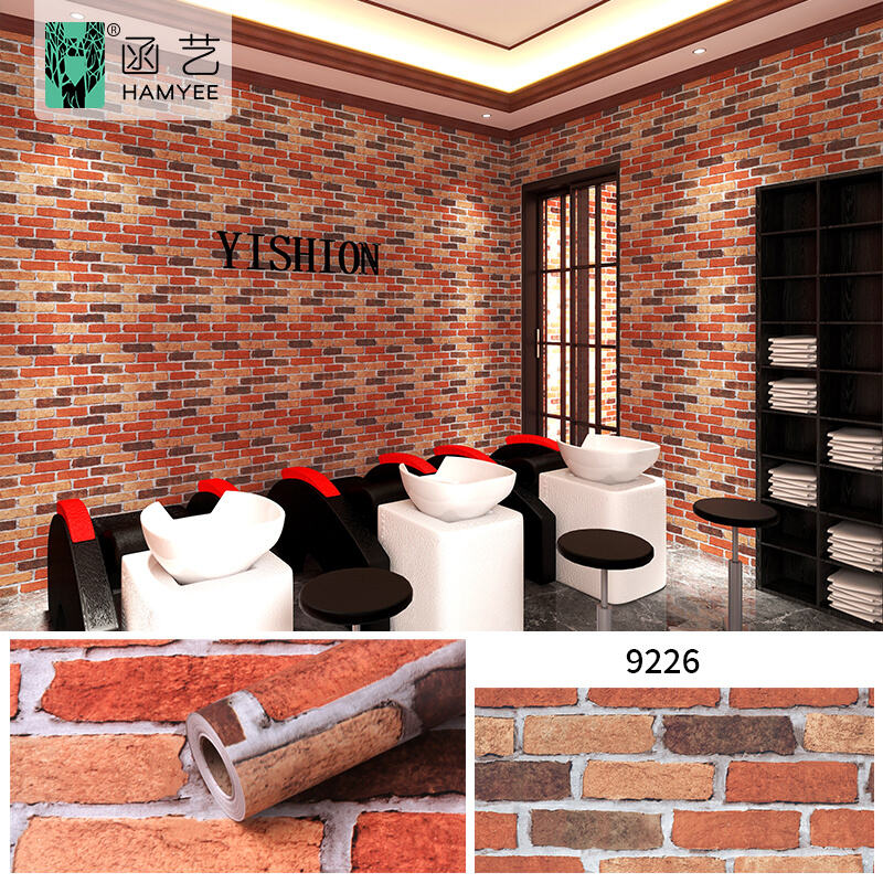 product wholesale 3d brick design pvc wallpaper self adhesive wall paper for home decoration-58