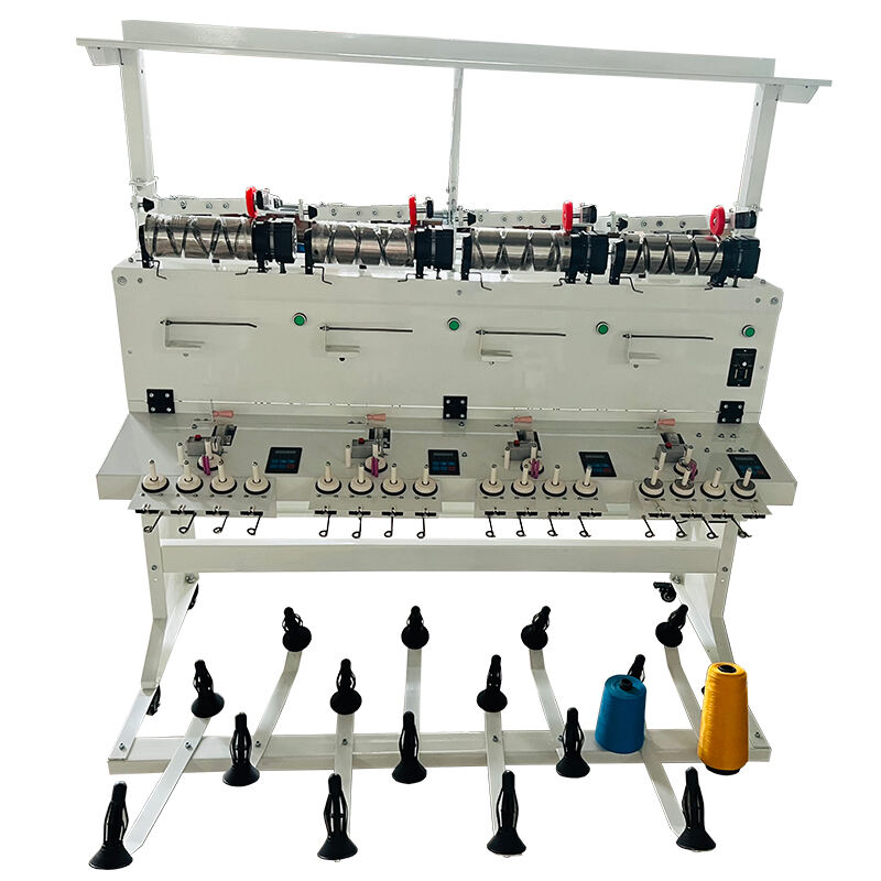 Xindawei High Quality Doubling Winding High Speed Yarn Douling Winder Machine with Oiling Device details