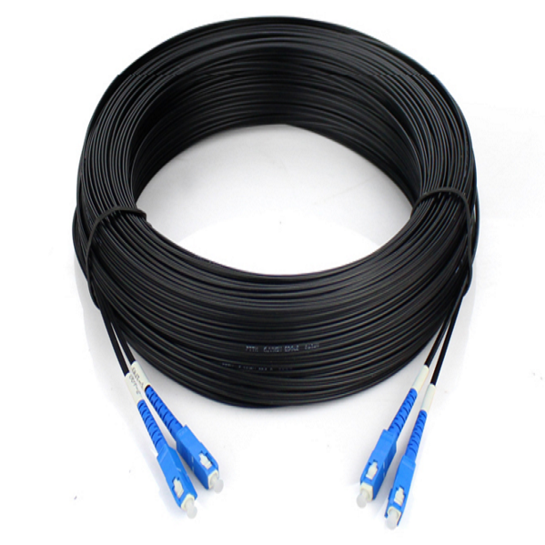 Ftth Drop Cable 4 Core 2 Core 1 Core G657A2 Lszh Fiber Optic Outdoor Drop Cable factory