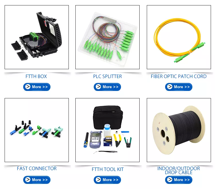 FTTH Fiber Terminal Box 4 8 12 16 24 Cores from manufacturer FTTH Fiber Optic Distribution Box manufacture