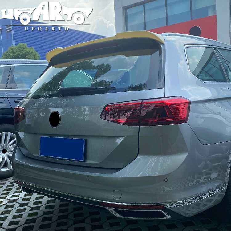 vw passat 2021 rear spoiler carbon