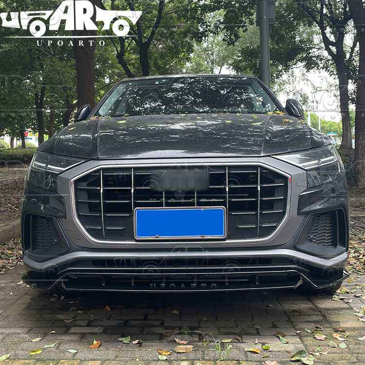 audi q8 front lip carbon fiber