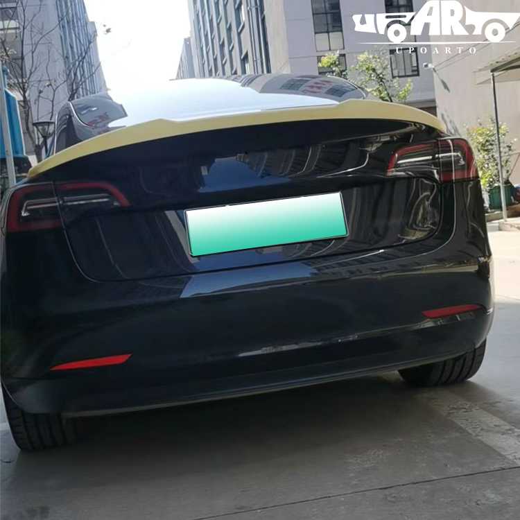 tesla modell 3 spoiler carbon 2018