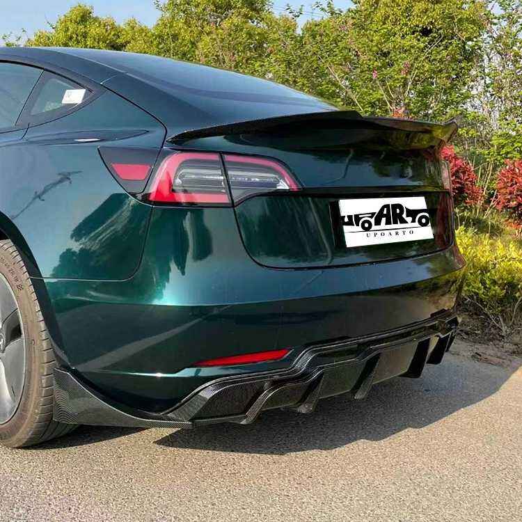 car rear splitter for tesla model 3