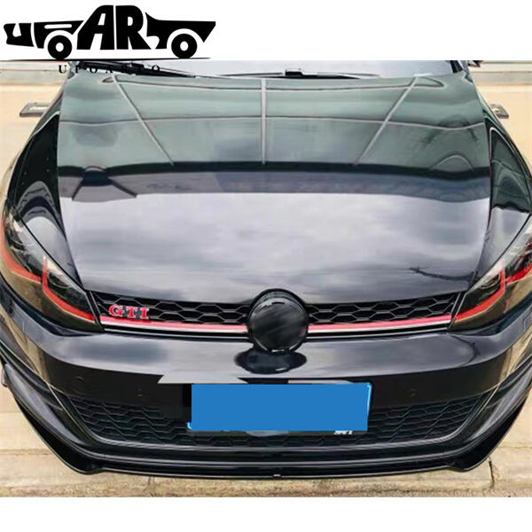 Upgrade your golf MK7u2019s style and performance with a sleek, aerodynamic front lip spoiler.