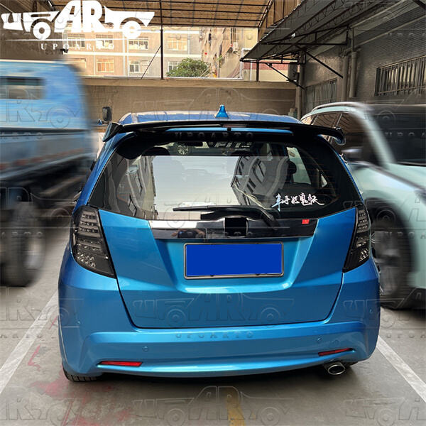 Adding a touch of sportiness with a civic spoiler.