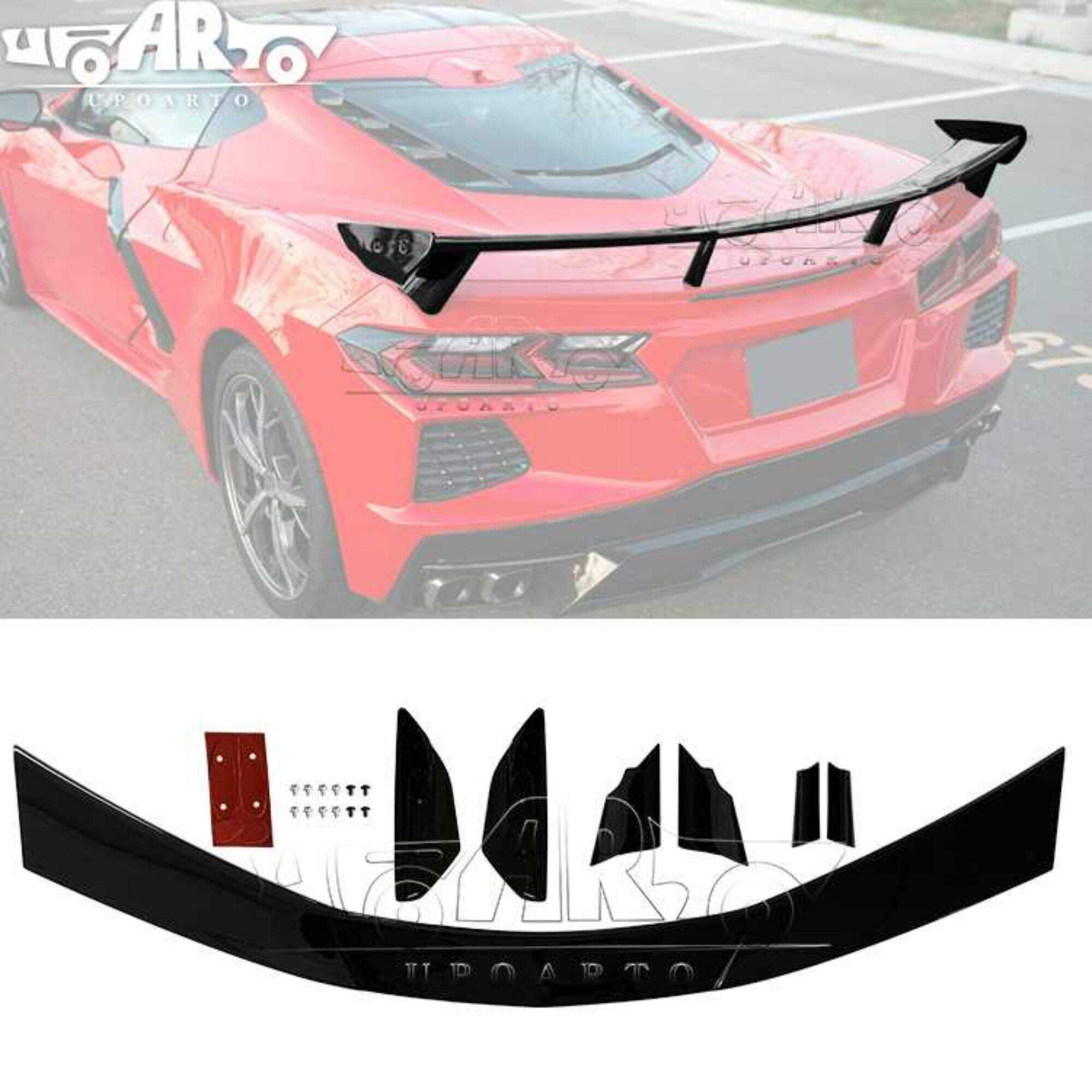 AR-Chevrolet-014 Spoiler Sayap Tinggi Belakang untuk Chevrolet Corvette C8 2020+