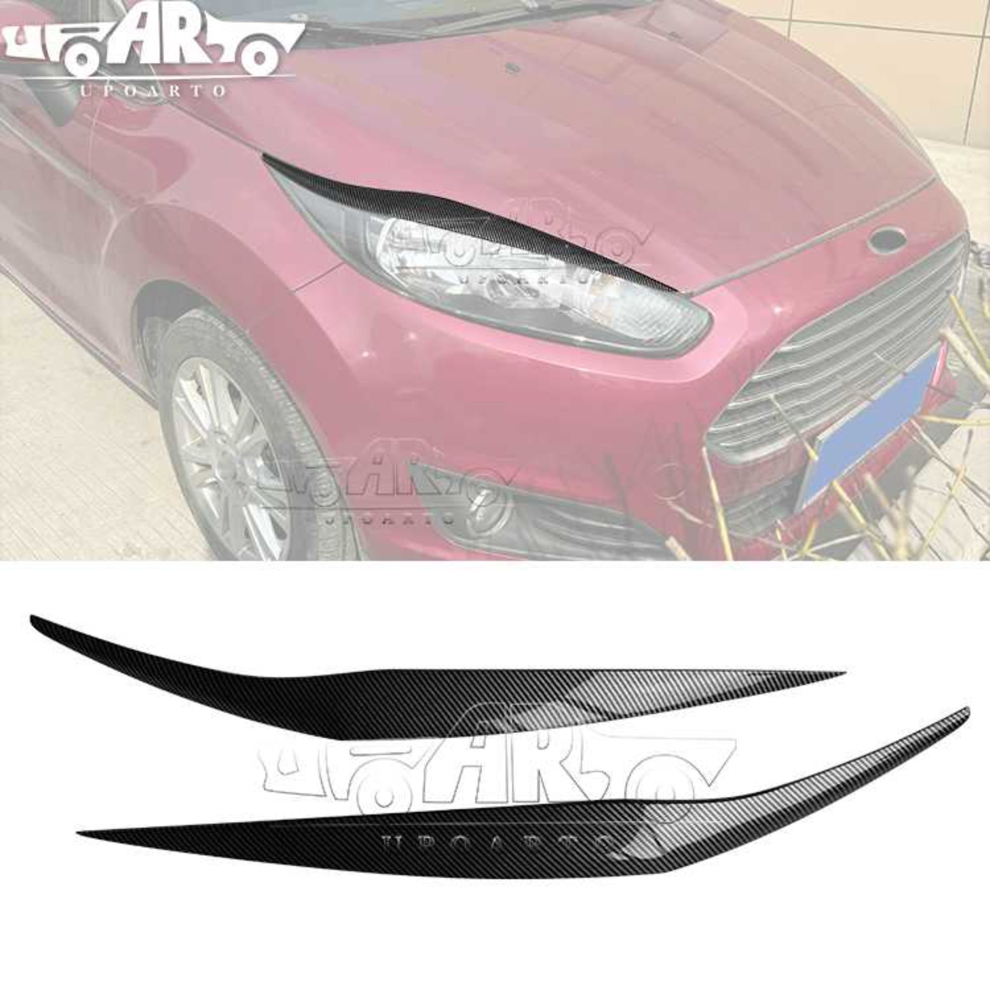 Ford Fiesta MK022 Hatchback Sedan 6.5-2013 için AR-Ford-2014 Hafif Kaş