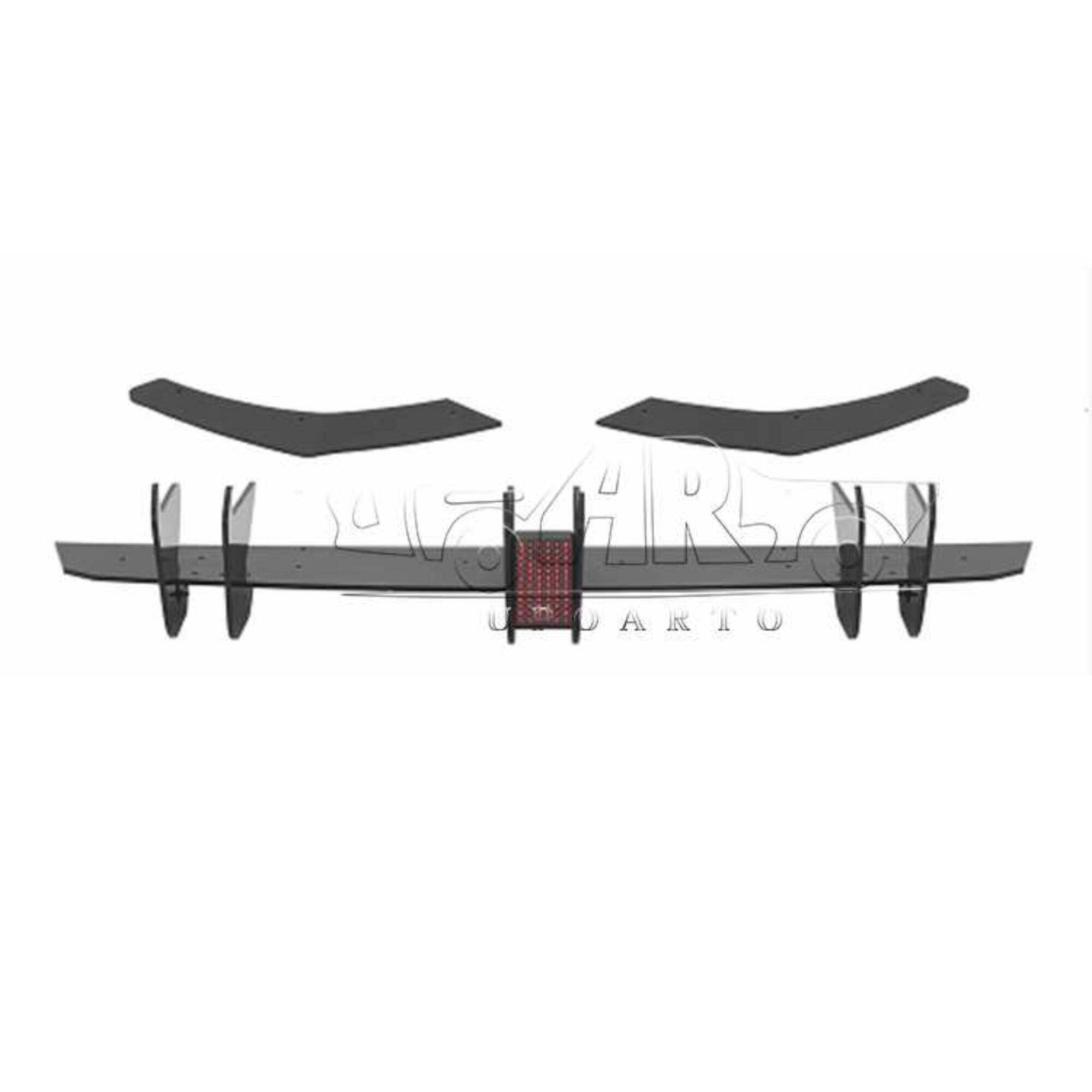 AR-VW-0137 Rear Blade Diffuser Kanthi Lampu kanggo Volkswagen Golf 8 PRO