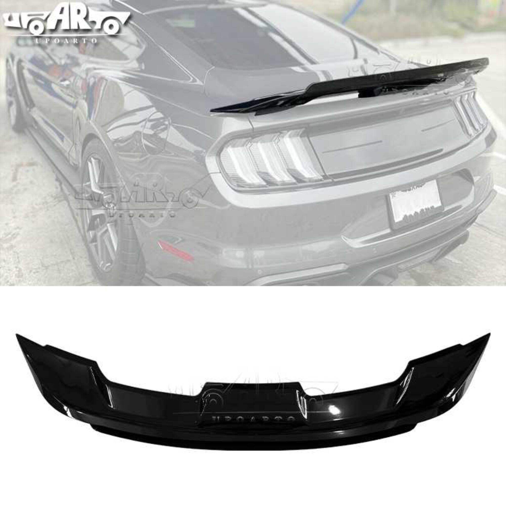 AR-Mustang-009 مع سبويلر خلفي على شكل Gurney Flap Wickerbill GT500 لسيارة Ford Mustang 2015-2021