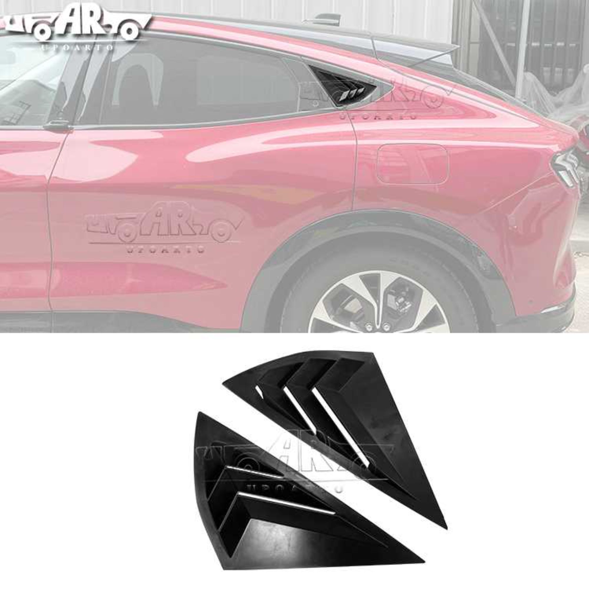 AR-Mustang-016 Rivestimento della copertura della feritoia laterale posteriore per Ford Mustang Mach-E 2021+