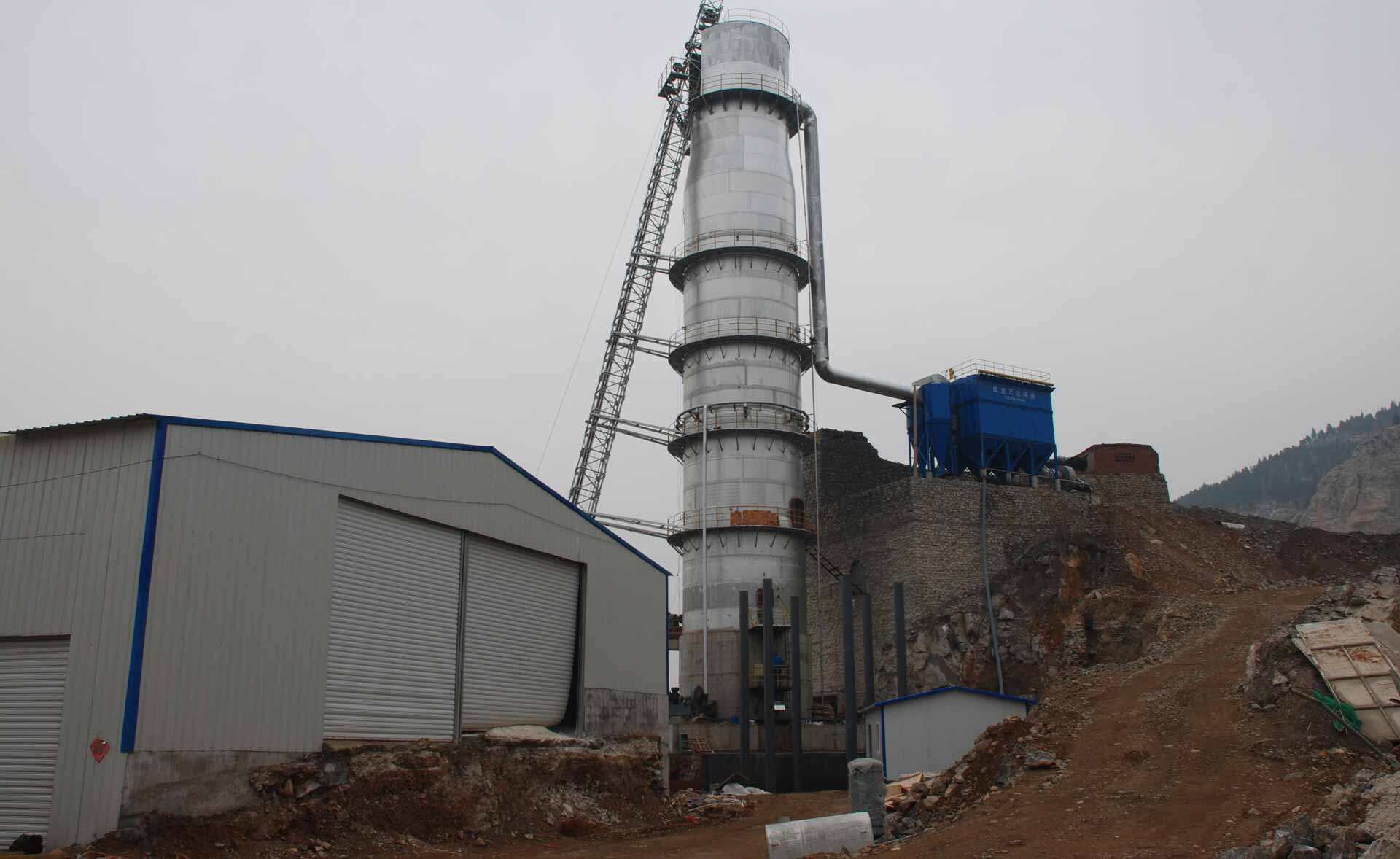 Xinjiang 500t vertical lime kiln Project