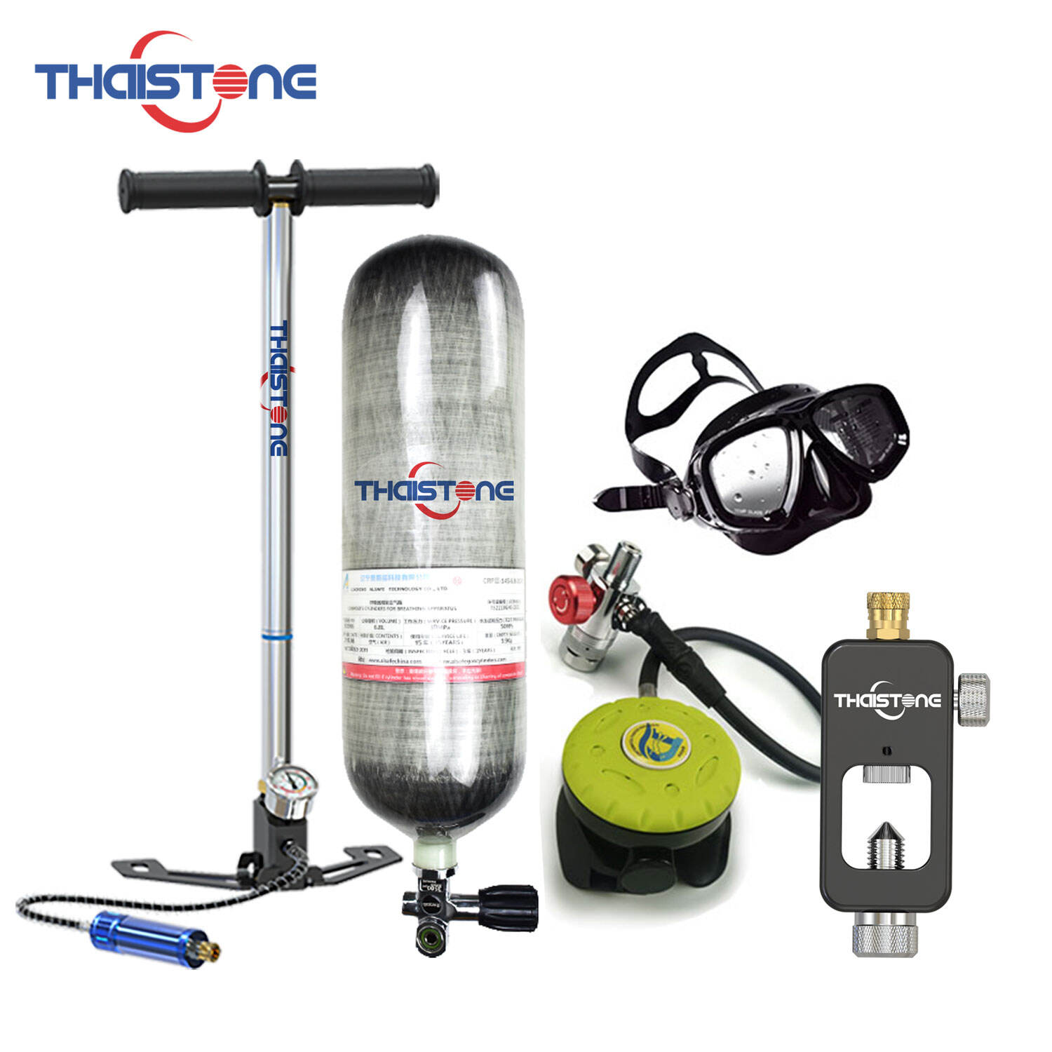 Thaistone KM21 6.8L Diving Mini Scuba gear air tank oxygen cylinder