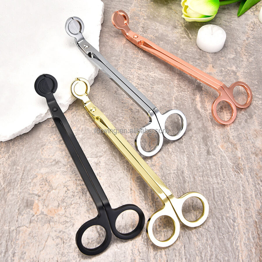 Candle Care Tools Set Candle Wick Trimmer Scissors Dipper Snuffer Tray Gold Black Silver Candle Accessories Set manufacture
