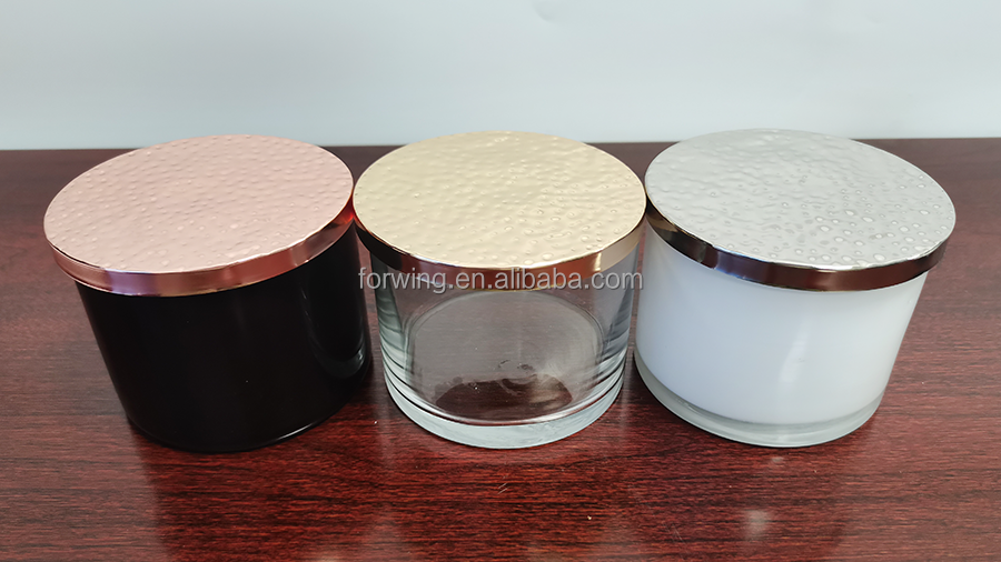 105mm Luxury Candle Metal Lids Electroplating Custom Rose Gold Silver Sealed Candle Jar Lid For 100-102mm Caliber Glass Jars details