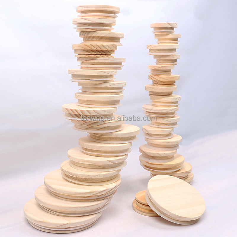 Wooden Bamboo Lids Supplier Candle Glass Jars With Wood covers Bamboo Lids For Candle Jar Storage Bottle Cup supplier