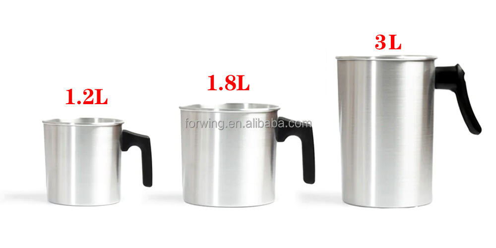 Candle Melting Pot 1.2L 1.8L 3L Aluminum Wax Melting Cup Pot Pouring Candle Making Tools details