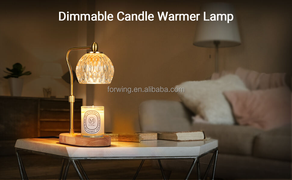 Aromatherapy candle warmer lamp Vintage Home decor LED lamp Bedroom electric essential oil diffuser heater with timer manufacture