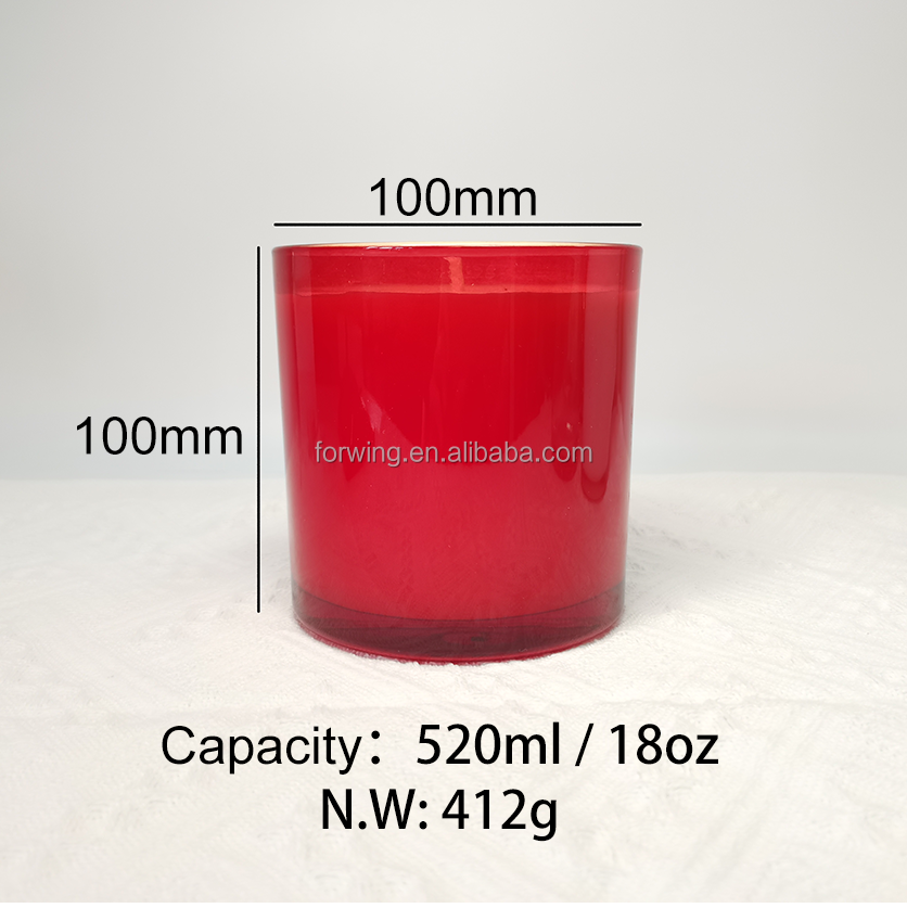 Wholesale Glass Candle Holders Luxury Candle Jars Custom Label Color Candle Vessels Containers With Lid manufacture