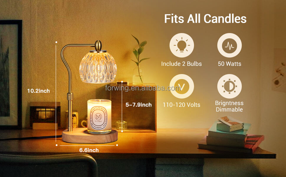 Aromatherapy candle warmer lamp Vintage Home decor LED lamp Bedroom electric essential oil diffuser heater with timer manufacture