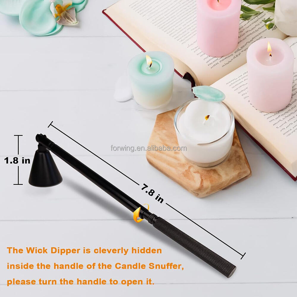 New Design 2 in 1 Design Candle Snuffer and Dipper Wick Trimmer Lighters Tray Candle Accessories For Candle Lover supplier