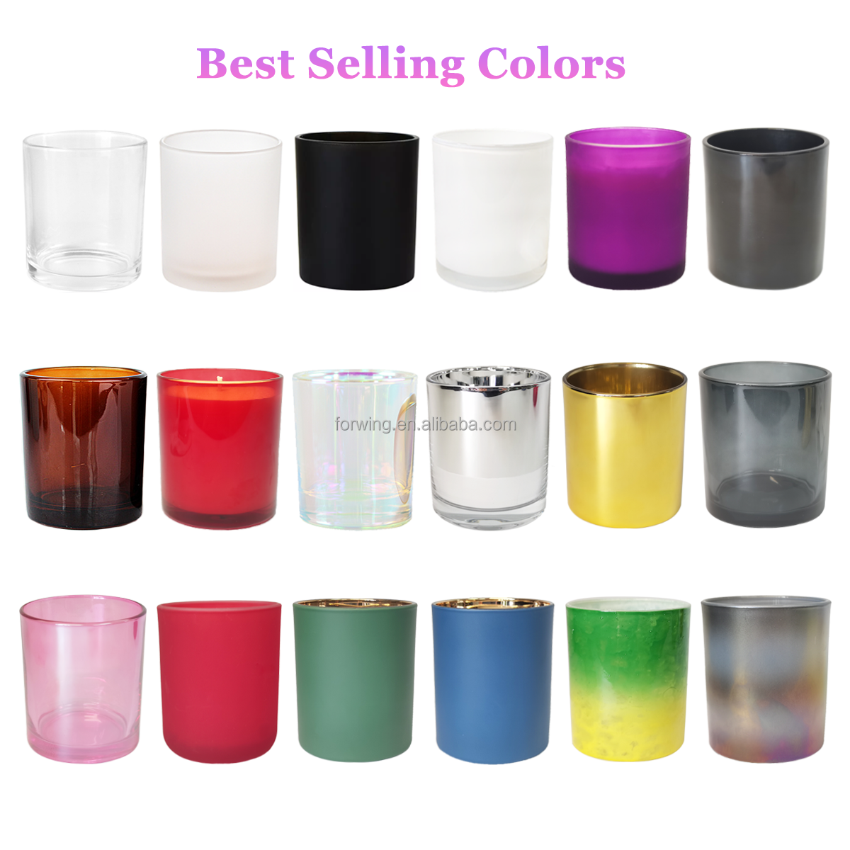 Wholesale Glass Candle Holders Luxury Candle Jars Custom Label Color Candle Vessels Containers With Lid supplier