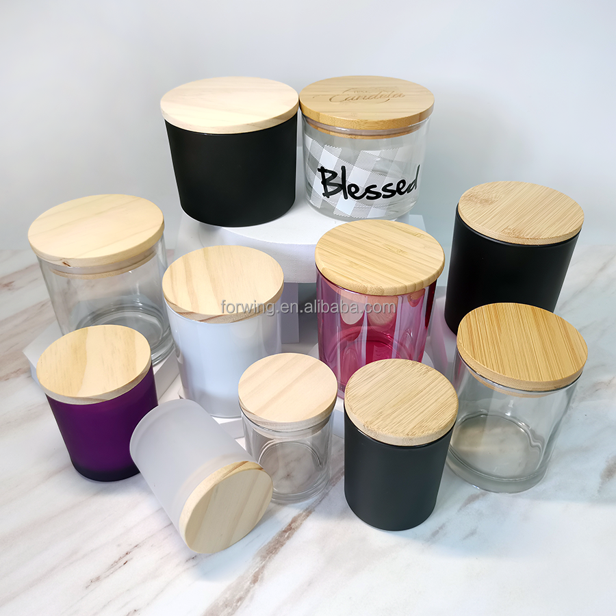 Wooden Bamboo Lids Supplier Candle Glass Jars With Wood covers Bamboo Lids For Candle Jar Storage Bottle Cup manufacture